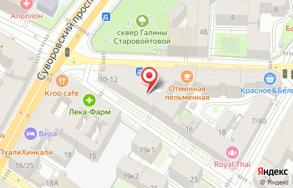НеваБлок на площади Восстания на карте