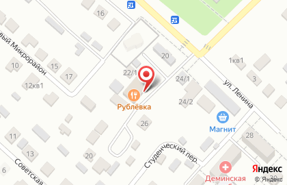 Бар Рублёвка на улице Ленина на карте