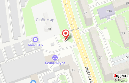 Шиномонтажная мастерская в Череповце на карте