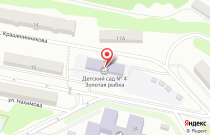 Детский сад №4 в Петропавловске-Камчатском на карте