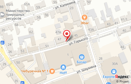 Продуктовый магазин Бакалейная лавка на улице Горького на карте