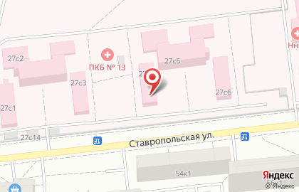 Психиатрическая больница №13 на Ставропольской улице на карте