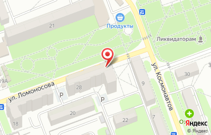 Магазин Дубки на улице Ломоносова в Энгельсе на карте