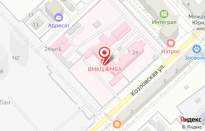Волгоградский медицинский клинический центр федерального медико-биологического агентства в Волгограде на карте