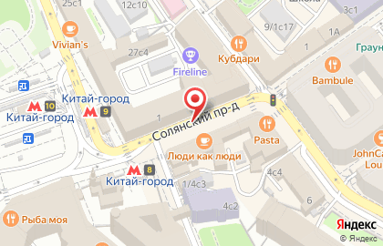 Салон-парикмахерская в Солянском проезде на карте