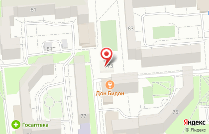 Школа боевых искусств на улице Баранова на карте
