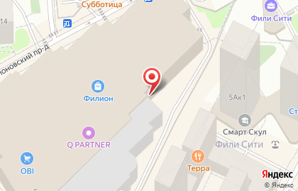 Ресторан Теремок в ТЦ Филион на карте