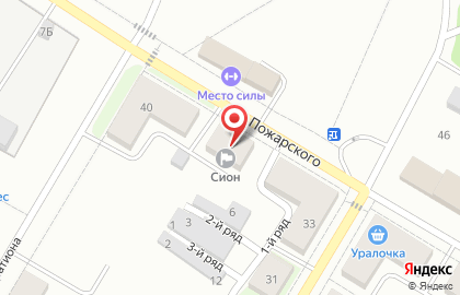 Детский сад №38 на улице Пожарского на карте
