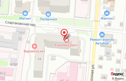Стоматология Евромед на Совхозной улице на карте