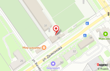 Берлин на улице Дьяконова на карте