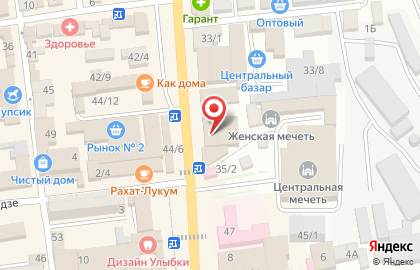 Супермаркет Люкс в Буйнакске на карте