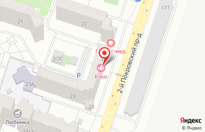 Ателье в Москве на карте
