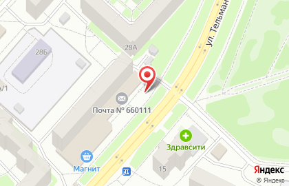 Киоск печатной продукции Лига Пресс в Советском районе на карте