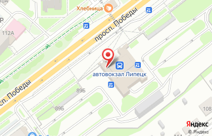 Хостел в Липецке на карте