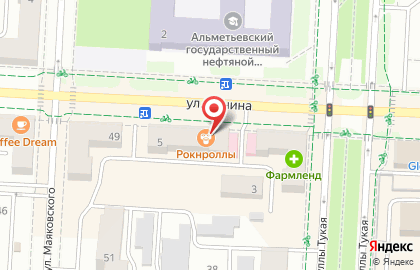 Кафе Рокнроллы на улице Ленина на карте