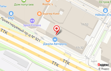 Банкомат Уралсиб на метро Площадь Гагарина на карте
