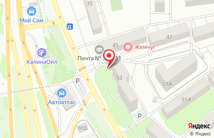 Советский район Киоск по продаже фруктов и овощей на улице Героев Сибиряков на карте