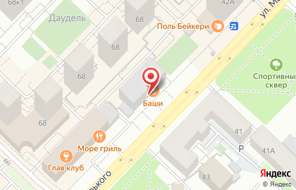 Жарим мясо на улице Максима Горького на карте