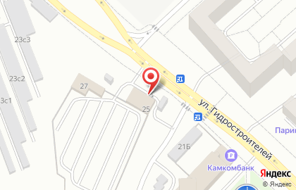 Автомойка Мойдодыр на улице Гидростроителей на карте