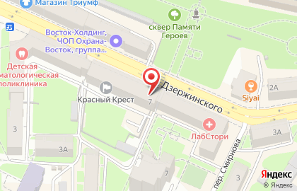 Салон нижнего белья Incanto на улице Дзержинского на карте