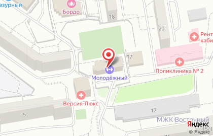 Спортивный комплекс Молодёжный в Октябрьском районе на карте