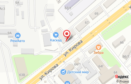 Магазин отделочных материалов Каскад во Владивостоке на карте