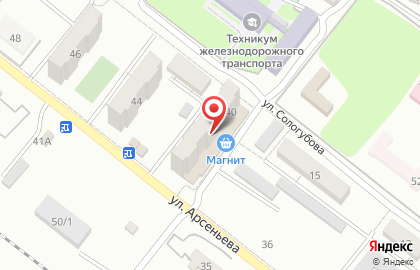 Сеть супермаркетов Магнит в Красноармейском районе на карте