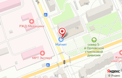 Магазин у дома Бристоль в Железнодорожном районе на карте