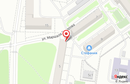 Библиотека №12 на улице Маршала Захарова на карте