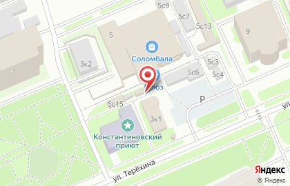 Исакогорский хлеб в Архангельске на карте