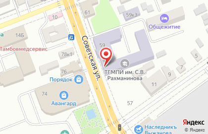 Тамбовская областная детская библиотека на Советской улице на карте