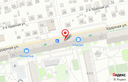 Банкомат ВТБ на Ударной улице на карте
