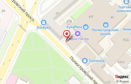 Магазин цветов в Санкт-Петербурге на карте