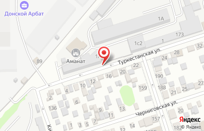 Салон отделочных материалов Интерьерный вопрос на Туркестанской улице на карте