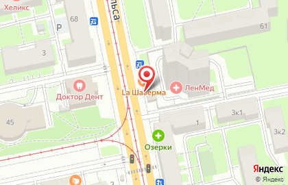 Фирменный магазин Ермолино в Выборгском районе на карте