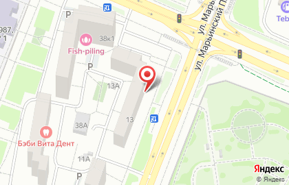 Парикмахерская в Москве на карте