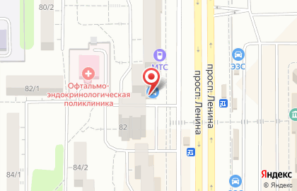 Сотовая компания МТС на проспекте Ленина, 80 на карте