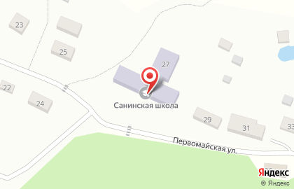 Санинская средняя общеобразовательная школа на карте