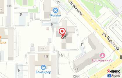 ООО Капиталъ на улице Воронова на карте