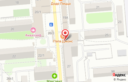 Киоск по продаже кондитерских изделий на улице Новосибирская на карте