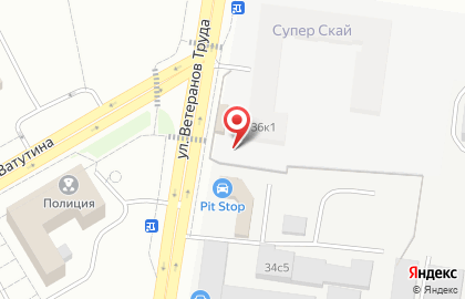 Школа танцев Ирбис на улице Ветеранов Труда на карте
