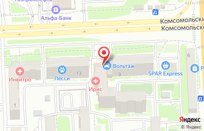 Шининвест в Курчатовском районе на карте