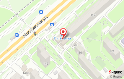 Магазин книг и канцтоваров Книжный клуб на Московской улице на карте