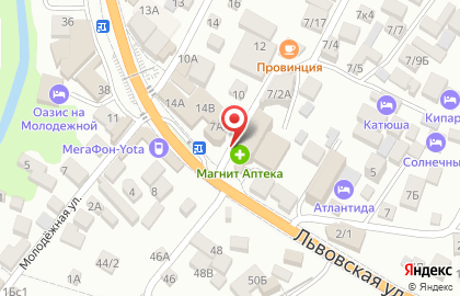 Магазин косметики и бытовой химии Магнит Косметик в Сочи на карте