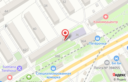 Сшор №10 на улице Ворошилова на карте