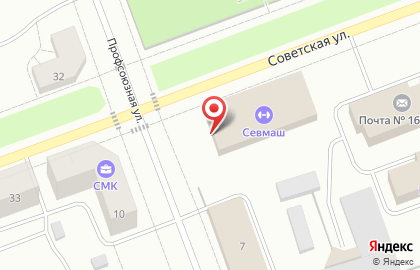 Спортивный зал Север на карте