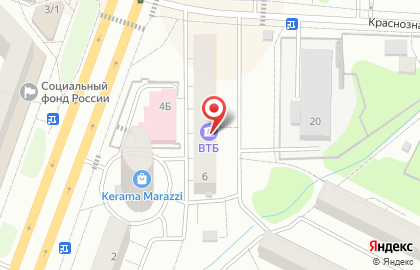 Страховая компания ВТБ Страхование на Краснознаменской улице на карте