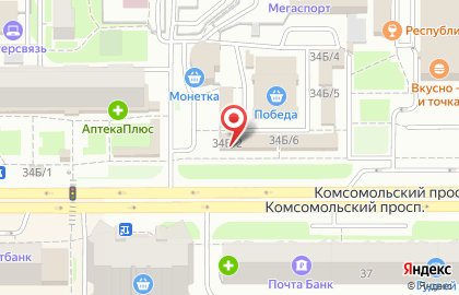 Федеральная сеть Фианит-Ломбард на Комсомольском проспекте, 34б/2 на карте