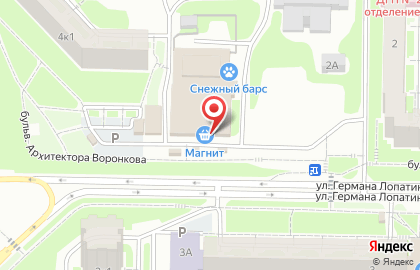 Магазин косметики и бытовой химии Магнит Косметик на улице Германа Лопатина на карте