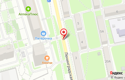 City pub на улице Ленинградской на карте